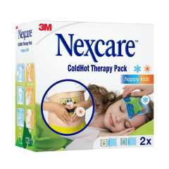 nexcare coldhot mini happy kids cuscino termico caldo/freddo riutilizzabili 2 pezzi