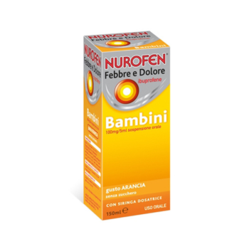 nurofen febbre e dolore bambini 100 mg 5 ml sospensione orale senza zucchero arancia