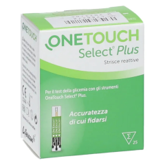 onetouch select plus | strisce reattive glicemia | 25 pezzi