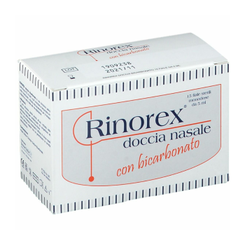 rinorex doccia nasale con bicarbonato 15 flaconcini 5ml