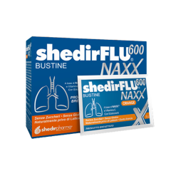 shedirflu 600 naxx orange integratore alimentare tosse mucolitico 20 bustine