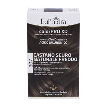euphidra color pro xd - colorazione permanente n.307 castano scuro naturale freddo 