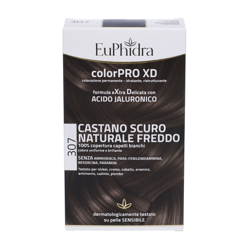 Euphidra Color Pro Xd - Colorazione Permanente N.307 Castano Scuro Naturale Freddo 