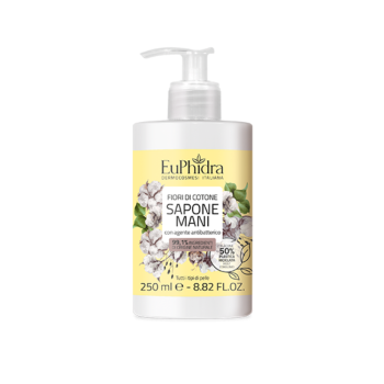 euphidra sapone mani liquido profumo fiori di cotone 250ml