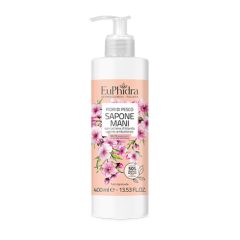 euphidra sapone mani liquido profumo fiori di pesco 400ml