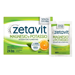 zetavit magnesio potassio senza zucchero 24 bustine