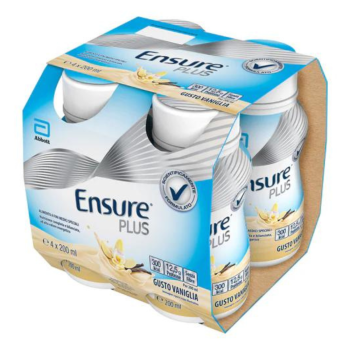 ensure plus vaniglia 4 x 200ml