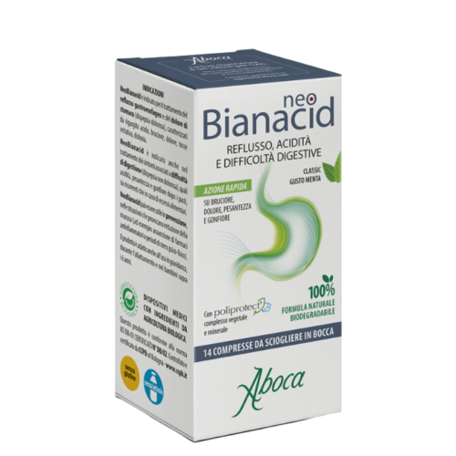 Aboca Neobianacid Acidità Reflusso E Difficoltà Digestive 14 Compresse Da Sciogliere In Bocca