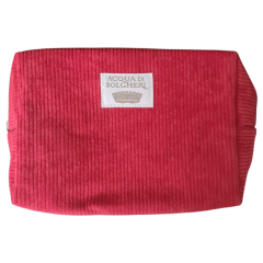 acqua di bolgheri pochette in morbido velluto - rosso