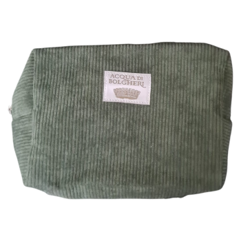 acqua di bolgheri pochette in morbido velluto - verde