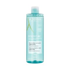 aderma biology ac acqua micellare purificante - detergente senza risciacquo pelli grasse a tendenza acneica 400ml