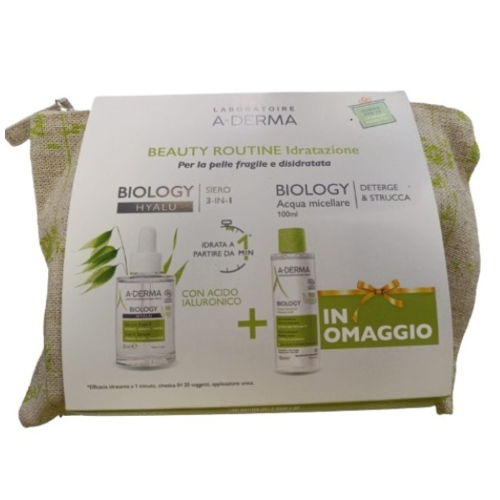 Aderma Biology AD Routine Idratazione - Hyalu Siero 3 In 1 30ml + Acqua Micellare 100ml Omaggio