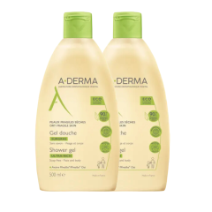 aderma les indispensables gel doccia surgras duo 2 x 500ml