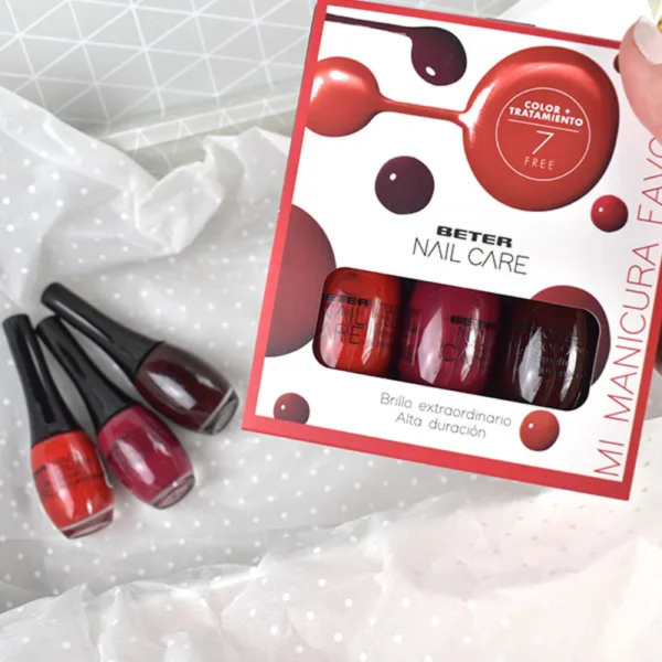 Beter Nail Care Kit Mi Manicura Favorita - Cofanetto Idea Regalo Set 3 Smalti Unghie