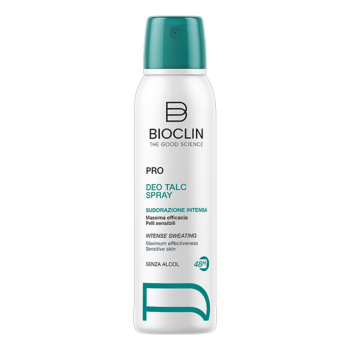 bioclin deo pro talc – deodorante sudorazione intensa spray 150ml