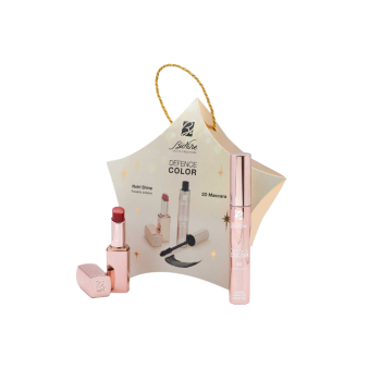 bionike cofanetto idea regalo defence color make-up kit - 3d mascara + rossetto brillante n.210 rouge