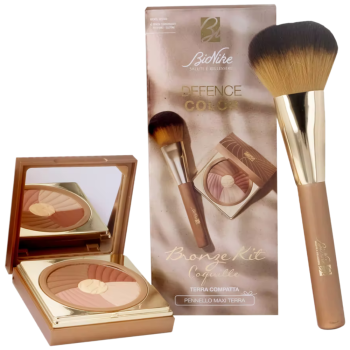 bionike defence color bronze kit coquille con terra compatta 211 e pennello maxi