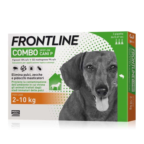 Frontline Combo Spot On Per Cani Piccoli Da 2 A 10kg 3 Pipette 0,67ml