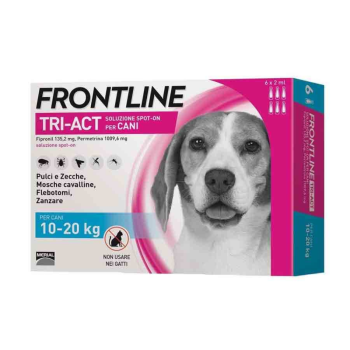 frontline tri-act per cani da 10-20kg 6 pipette da 2ml
