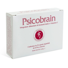 psicobrain integratore alimentare con fermenti lattici e vitamina c 30 capsule