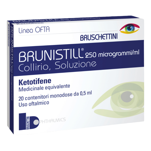 Brunistill Collirio 20 Fiaconcini Monodose 0,5 ml 0,025%