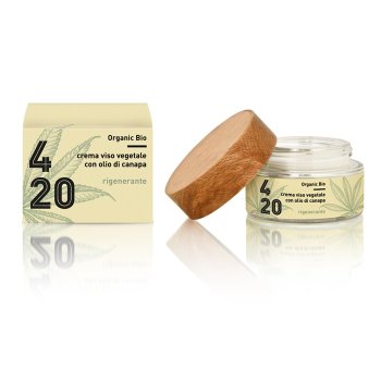 420 canapa - crema viso rigenerante vegetale bio con olio di canapa 50ml