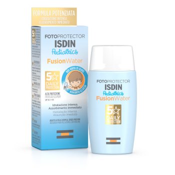 isdin foto protector fusion water baby pediatrics spf 50+ protezione solare 50ml