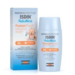 isdin foto protector fusion fluid mineral baby pediatrics spf 50+ 50ml