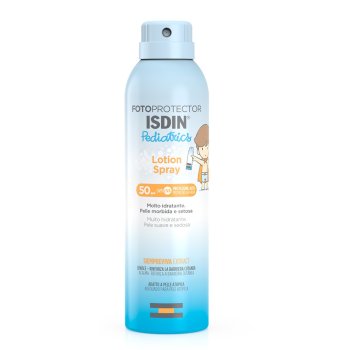 isdin foto protector lotion spray baby pediatrics spf 50+ protezione solare 250ml