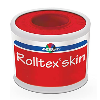 master aid rolltex skin cerotto su rocchetto tela rosa 5mt x 5cm