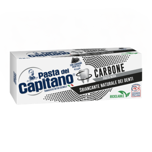 Pasta Del Capitano Dentifricio Sbiancante Al Carbone Vegetale 100ml