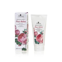 florinda - rosa antica crema corpo con olio di rosa mosqueta e acido ialuronico 200ml