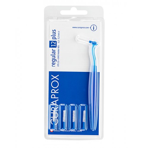 Curaprox Cps 12 Regular Plus Blu 5 Scovolini Interdentali + Supporto