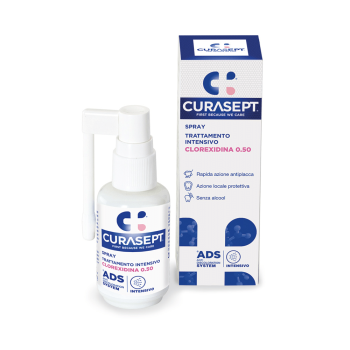 curasept ads spray 0,5% clorexidina trattamento intensivo topico gengivale 30ml