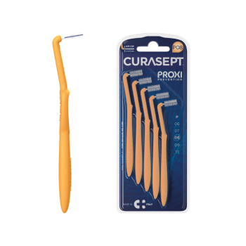 curasept proxi angle prevention p08 scovolini cilindrici arancio chiaro 5 pezzi