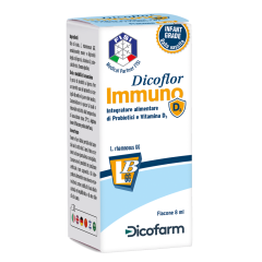 dicoflor immuno d3 integratore di probiotici e vitamina d3 gocce 8ml