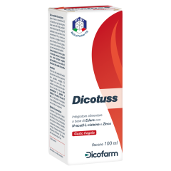 dicotuss integratore alimentare di edera con n-acetil l-cisteina e zinco 100ml