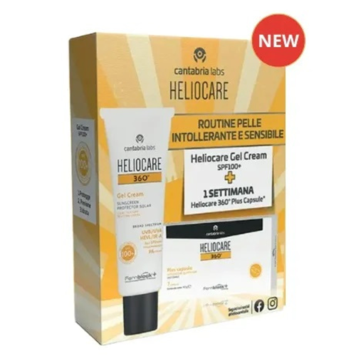 Heliocare 360 Gel Cream Spf100+ 50ml + Heliocare 360 Plus 7 Capsule Omaggio