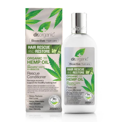 dr organic - hemp oil balsamo capelli nutriente olio di canapa 265ml