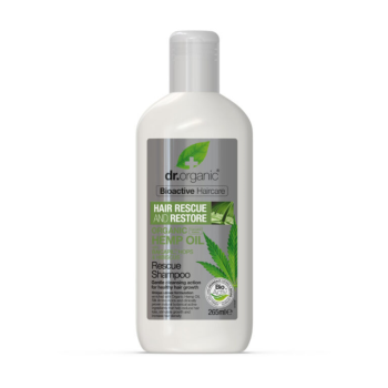 dr organic - hemp oil olio di canapa rescue shampoo riparatore 265ml