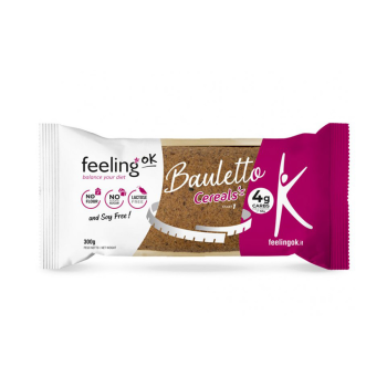 feelingok bauletto cereals +protein | pane ai semi proteico low-carb | 300 g