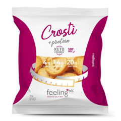 feelingok crostì +protein alle olive | crostini proteici low-carb | 50 g