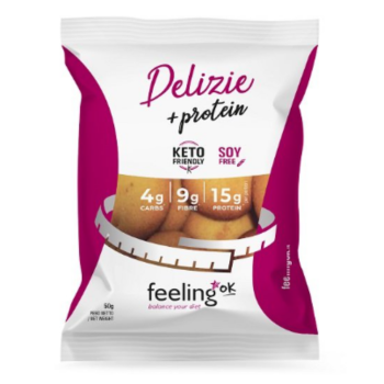 feelingok delizia albicocca +protein | biscotti proteici low-carb | 50 g