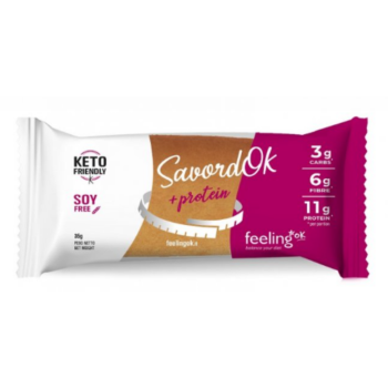 feelingok +protein savordok vaniglia e limone | biscotto proteico low-carb | 35 g