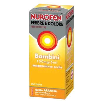 nurofen bambini – sciroppo febbre e dolore 100mg/5ml arancia 150ml - new pharmashop srl