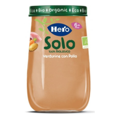 hero baby solo bio omogeneizzato pollo e verdure 190g