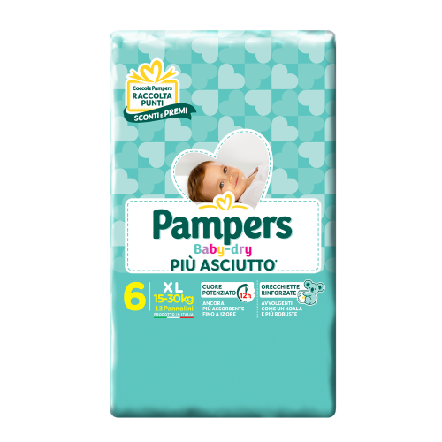 Pampers Baby Dry - XL Extralarge Taglia 6 ( 15+ Kg ) 13 Pannolini