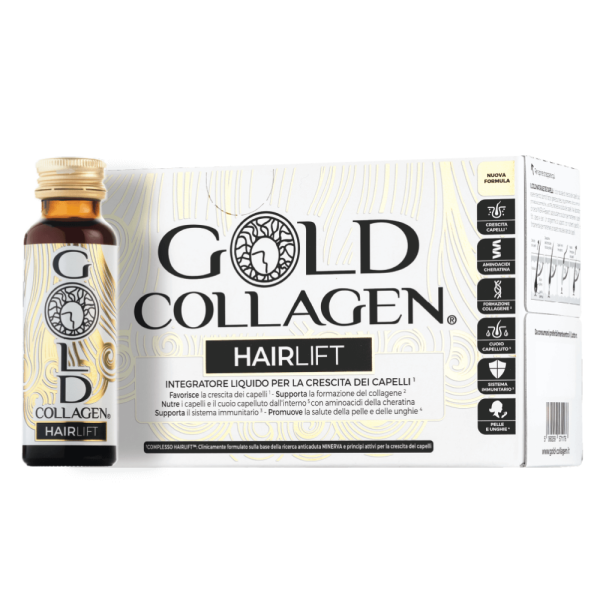 Gold Collagen Hairlift Integratore Per Favorire La Crescita Dei Capelli Pack 30 Giorni 3 Confezioni
