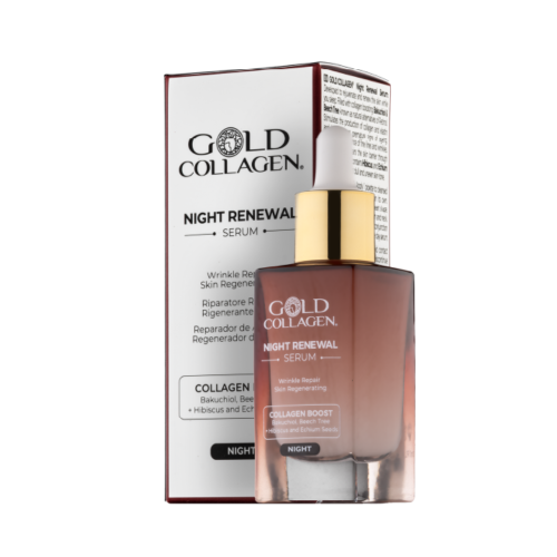 Gold Collagen Night Renewal Serum Riparatore Rughe 30ml