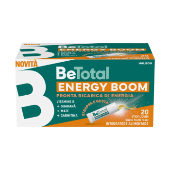 betotal energy boom | integratore ricarica di energia | 20 stick da 10 ml